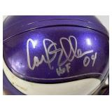 Carl Eller Autographed and Inscribed "HOF 04" Minnesota Vikings Mini Football Helmet