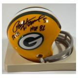 Paul Hornung Autographed and Inscribed Green Bay Packers Mini Football Helmet