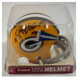 Paul Hornung Autographed and Inscribed Green Bay Packers Mini Football Helmet