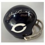 Dick Butkus Autographed and Inscribed Chicago Bears Mini Football Helmet w/ Case