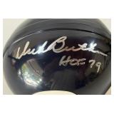 Dick Butkus Autographed and Inscribed Chicago Bears Mini Football Helmet w/ Case