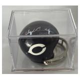 Dick Butkus Autographed and Inscribed Chicago Bears Mini Football Helmet w/ Case