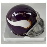 Anthony Carter Autographed Minnesota Vikings Mini Football Helmet