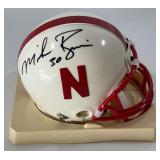 Mike Rozier Autographed University of Nebraska Mini Football Helmet