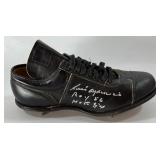 Luis Aparicio Autographed and Inscribed "ROY 56 HOF 84" Vintage Baseball Cleat w/ Signing Ticket and Case