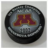 University of Minnesota Gophers 2002 NCAA Hockey Champions Puck