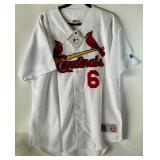 Stan Musial Autographed w/ GAI COA St. Louis Cardinals Russell Authentic Jersey - New With Tags Size XL