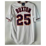 Byron Buxton Autographed w/ Beckett COA Minnesota Twins Nike MLB Genuine Jersey - New With Tags Size Small