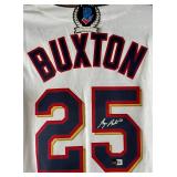 Byron Buxton Autographed w/ Beckett COA Minnesota Twins Nike MLB Genuine Jersey - New With Tags Size Small