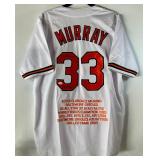 Eddie Murray Autographed w/ JSA COA Baltimore Orioles Custom Stat Baseball Jersey