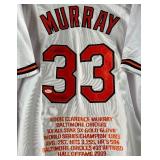 Eddie Murray Autographed w/ JSA COA Baltimore Orioles Custom Stat Baseball Jersey