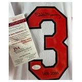 Eddie Murray Autographed w/ JSA COA Baltimore Orioles Custom Stat Baseball Jersey