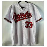 Eddie Murray Autographed w/ JSA COA Baltimore Orioles Custom Stat Baseball Jersey