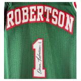 Oscar Robertson Autographed w/ PSA DNA Milwaukee Bucks Custom Basketball Jersey