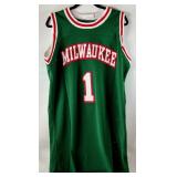 Oscar Robertson Autographed w/ PSA DNA Milwaukee Bucks Custom Basketball Jersey