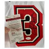Alonzo Mourning Autographed w/ JSA COA Custom Miami Heat Basketball Jersey