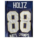 Lou Holtz Autographed w/ JSA COA Custom Notre Dame National Champions Football Jersey Size XL