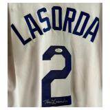 Tommy Lasorda Autographed w/ JSA COA Custom Los Angeles Dodgers Baseball Jersey