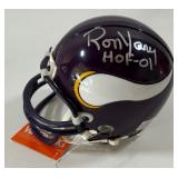 Ron Yary Autographed and Inscribed Minnesota Vikings Mini Football Helmet