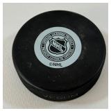 Brett Burns Autographed Minnesota Wild NHL Hockey Puck w/ Case