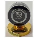 Brad Bombardir Autographed Minnesota Wild NHL Hockey Puck w/ Case