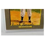 Buck Leonard Autographed w/ PSA DNA Authentic Slab 1990 Perez Steele #58 Greatest Moments Baseball Card