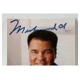 Muhammad Ali Autographed Promotional Photo Card - Boxing