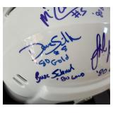 5 Autographs From 1980 Miracle on Ice Team USA Hockey Team Mini Helmet - Broten, Harrington, Schneider, Ramsey,Silk