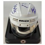 5 Autographs From 1980 Miracle on Ice Team USA Hockey Team Mini Helmet - Broten, Harrington, Schneider, Ramsey,Silk