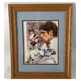 Tom Seaver Autographed w/ COA Framed Baseball Photo - New York Mets
