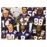 Autographed Minnesota Vikings Football Roster - Bud Grant, Jerry Brown, Mick Tingelhoff, Carl Eller, Troy Brown