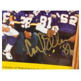 Autographed Minnesota Vikings Football Roster - Bud Grant, Jerry Brown, Mick Tingelhoff, Carl Eller, Troy Brown