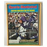 Chuck Foreman Autographed and Inscribed "#44 ROY 73" 1976 Sports Illustrated Football Magazine Minnesota Vikings