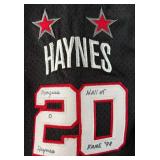 Marques O. Hayes Autographed and Inscribed Harlem Globetrotters Basketball Jersey