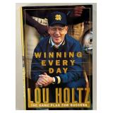 Lou Holtz Autographed Book "Winning Every Day" Notre Dame Football