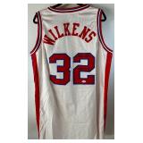 Lennny Wilkens Autographed w/ JSA COA and Inscribed Hawks Basketball Jersey