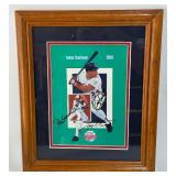 Kirby Puckett , Rod Carew, and Tony Oliva Autographed 1990 Minnesota Twins Baseball Yearbook Framed and Matted