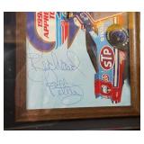 Richard Petty Autographed Photo in Shadowbox NASCAR