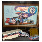 Richard Petty Autographed Photo in Shadowbox NASCAR