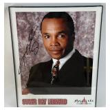 Sugar Ray Leonard Autographed Boxing Photo