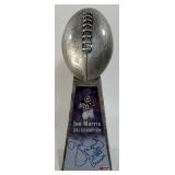 Joe Morris Autographed w/ COA Super Bowl XXI Trophy New York Giants Football