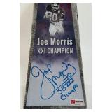 Joe Morris Autographed w/ COA Super Bowl XXI Trophy New York Giants Football