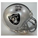 Ray Guy Autographed and Inscribed Oakland Raiders Mini Football Helmet