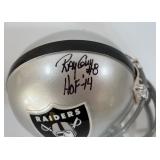 Ray Guy Autographed and Inscribed Oakland Raiders Mini Football Helmet