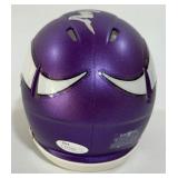 Alan Page Autograph w/ JSA COA Minnesota Vikings Mini Football Helmet w/Case