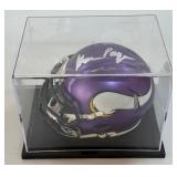 Alan Page Autograph w/ JSA COA Minnesota Vikings Mini Football Helmet w/Case