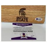 Magic Johnson Autograph w/ Beckett COA Michaigan State University Basketball Floorboard