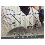 Tony Gwynn Autographed 1997 Donruss Studio Baseball Card Framed