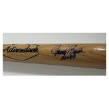 Johnny Bench Autographed and HOF Insctibed Baseball Bat - Adirondack Professional model