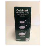 CUISINART PROFESSIONAL TRI-PLY 5PC STAINLESS STEEL COOKWARE SET